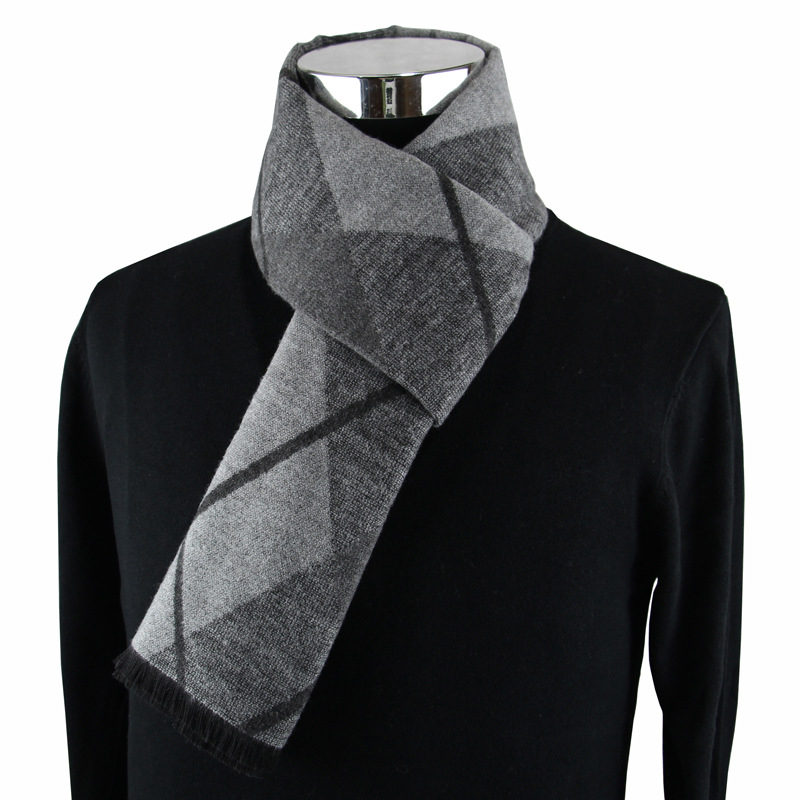 Muffler Men Wool - 最新ファッションデザインカジュアルスカーフ 冬用メンズカシミヤスカーフ 高級ブランド 高品質 暖かいネッカチーフ モダールスカーフ