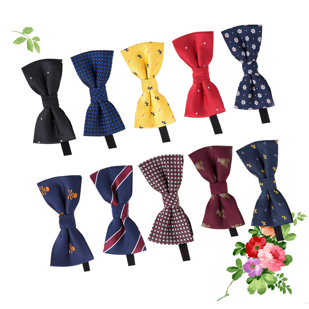 10個入り、子供用、あらかじめ結び済みの蝶ネクタイ、ポリエス - Bow Tie Pre Tied のレビューと価格