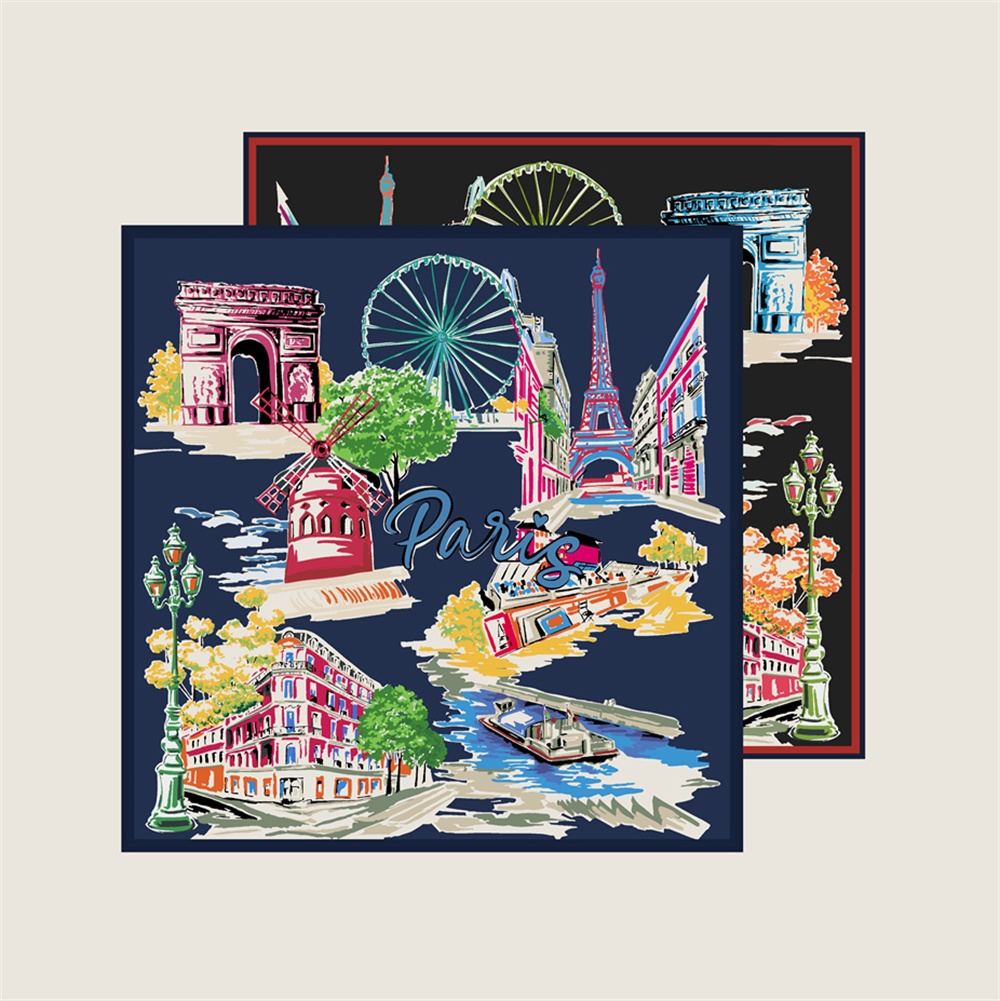 90CMTwill シルクスカーフ女性ダブルプリントスクエア - Face Scarf Mask のレビューと価格