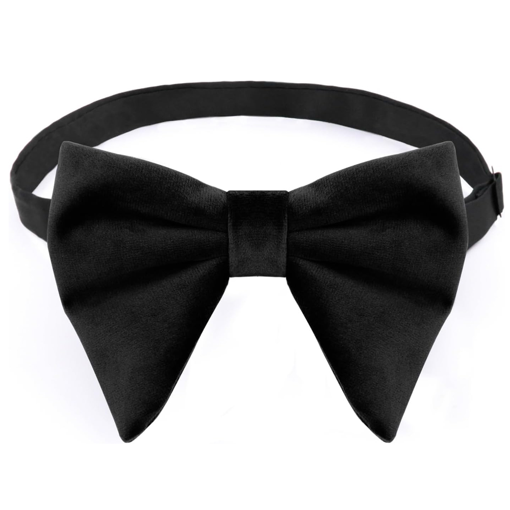 メンズベルベット蝶ネクタイ、プレタイド調整可能、ブリティッシ - Bow Tie Pre Tied のレビューと価格