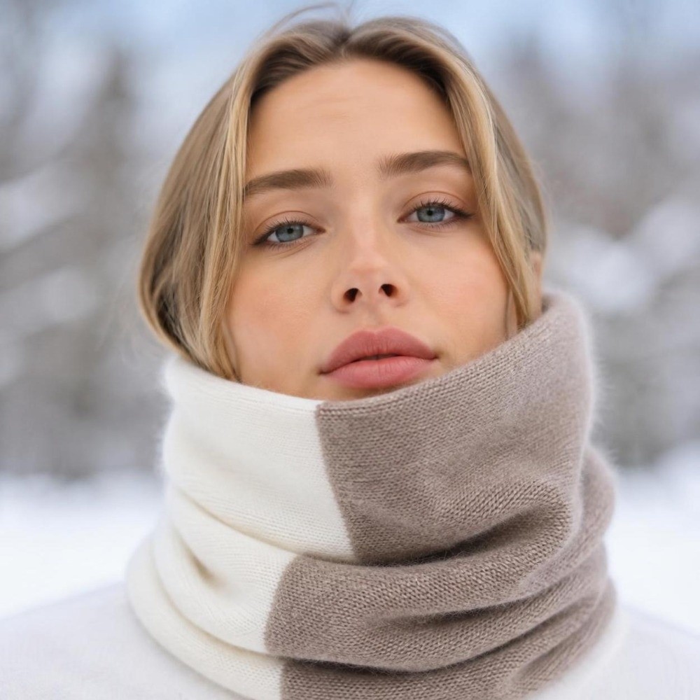 ソフトな素材で縫い合わせた、無限に広がるデザインの、防風性の - Infinity Scarf Knit のレビューと価格