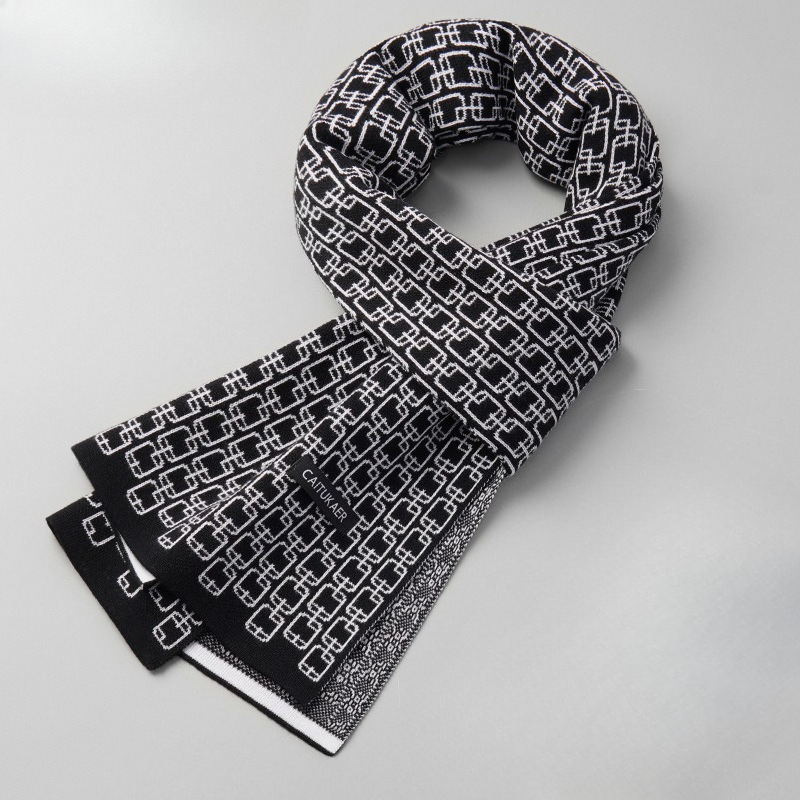 高級ブランドの冬用カシミヤ風スカーフ。メンズ、レディース、レ - Muffler Men Wool のレビューと価格