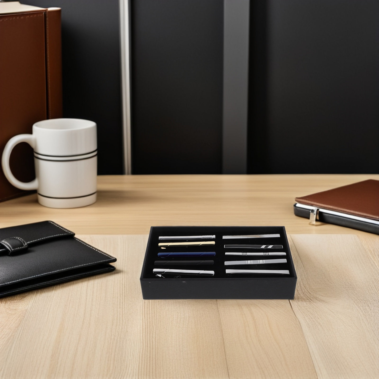 10個入り ネクタイクリップセット エレガントな金属製ネクタ - Tie Bar Set Gift のレビューと価格
